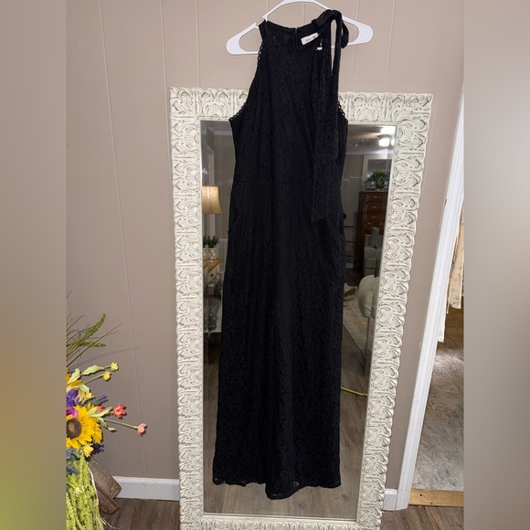 NY&CO - Just Me • Lace Halter Neck Wide Leg Jumpsuit - Picture 5 of 16